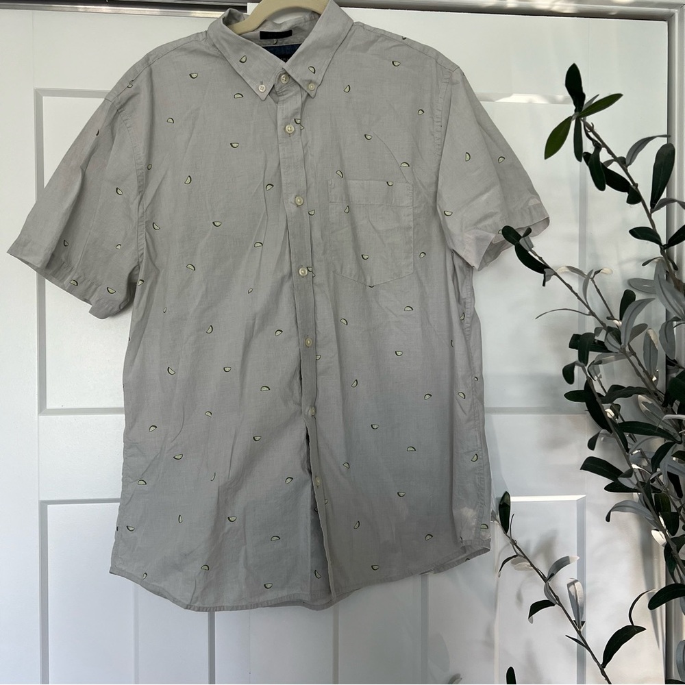 Banana Republic Gray Casual Button Down Shirt for Everyday Elegance